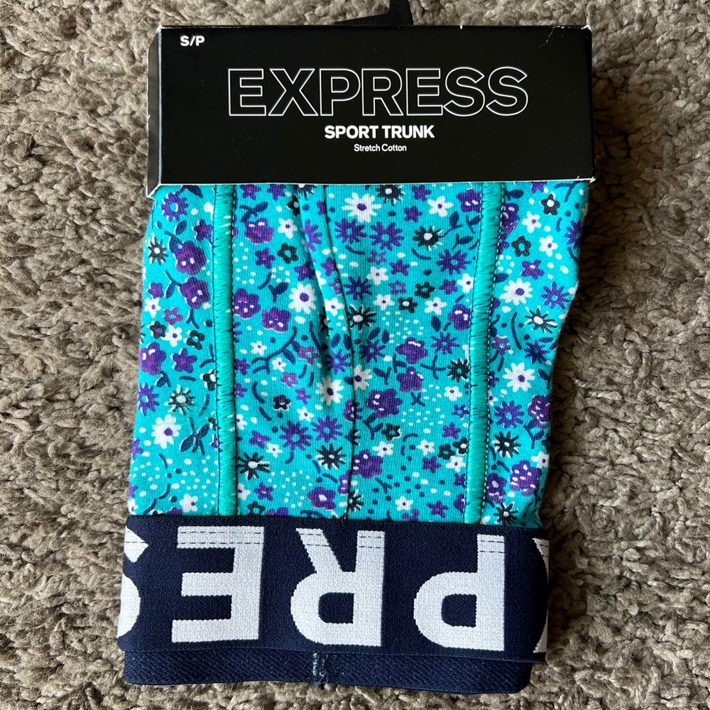Express Floral Sport Trunks Size S